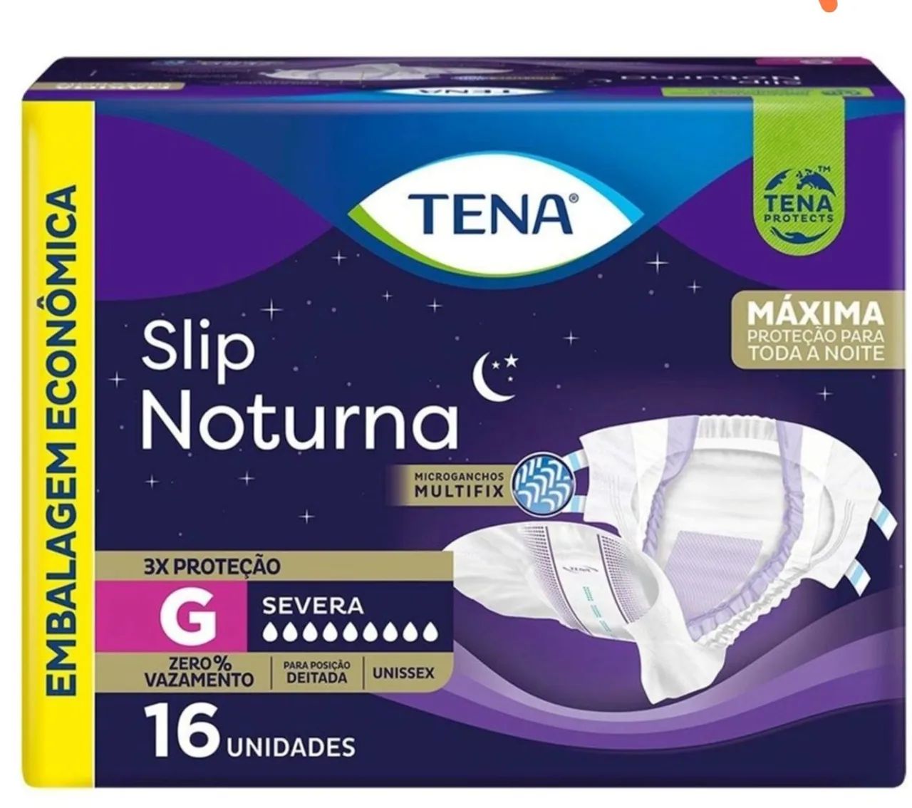 Fralda tena slip noturna geriátrica 