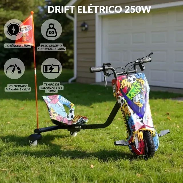 Tricículo Elétrico Drift 3 Velocidades - Foto 3