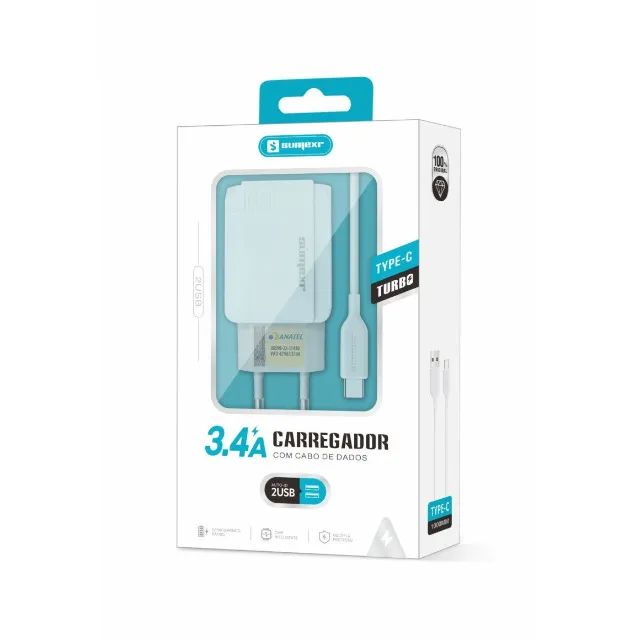 Carregador Sumerx Sx-fc10 3.4a Dual USB
