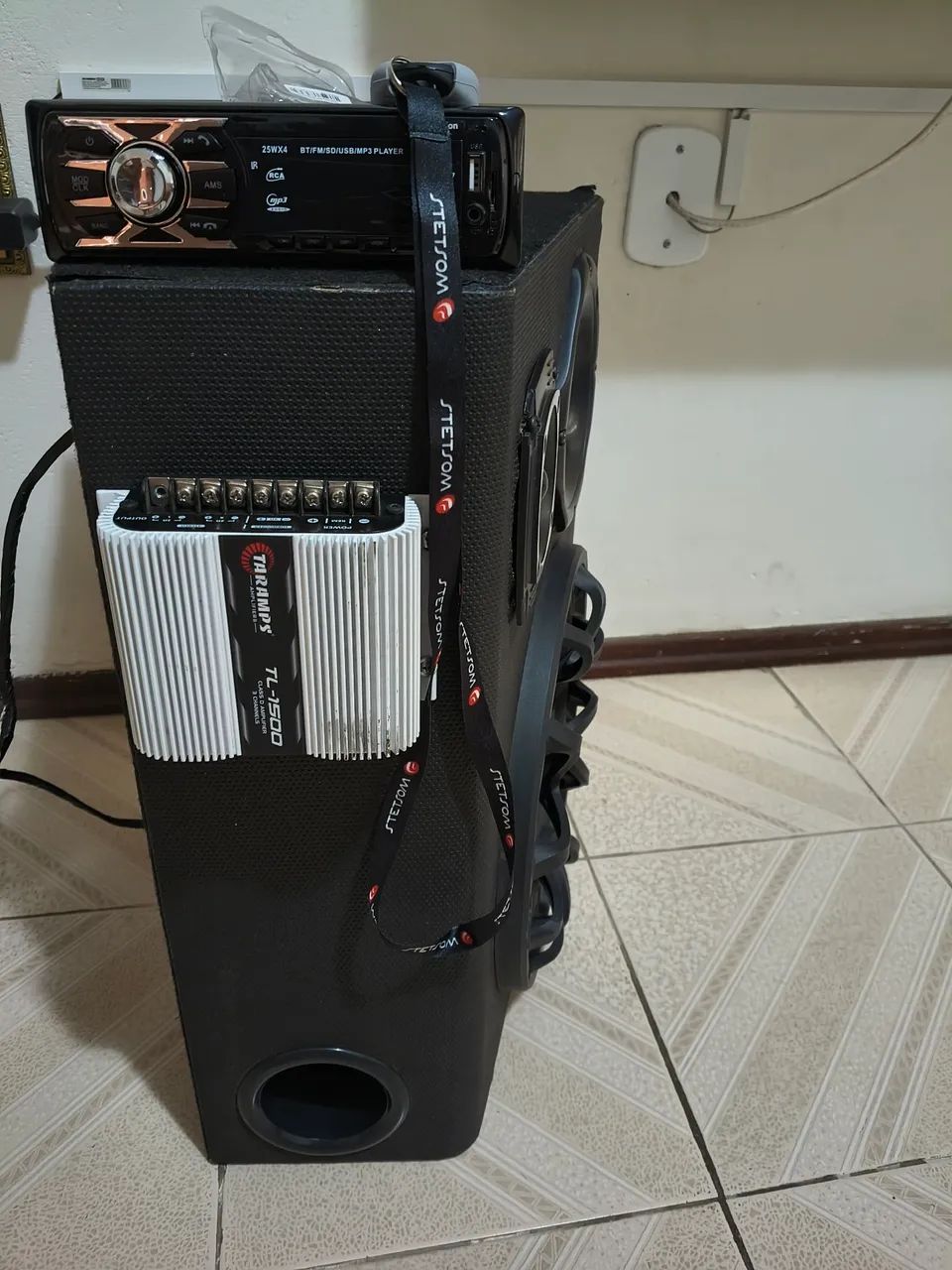 Som mp3 bluetooth com controle  - Foto 2