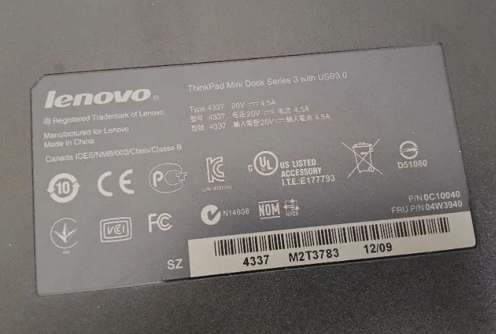 Dock Station ThinkPad Mini Dock Series 3 With USB 3.0 com fonte - Foto 5