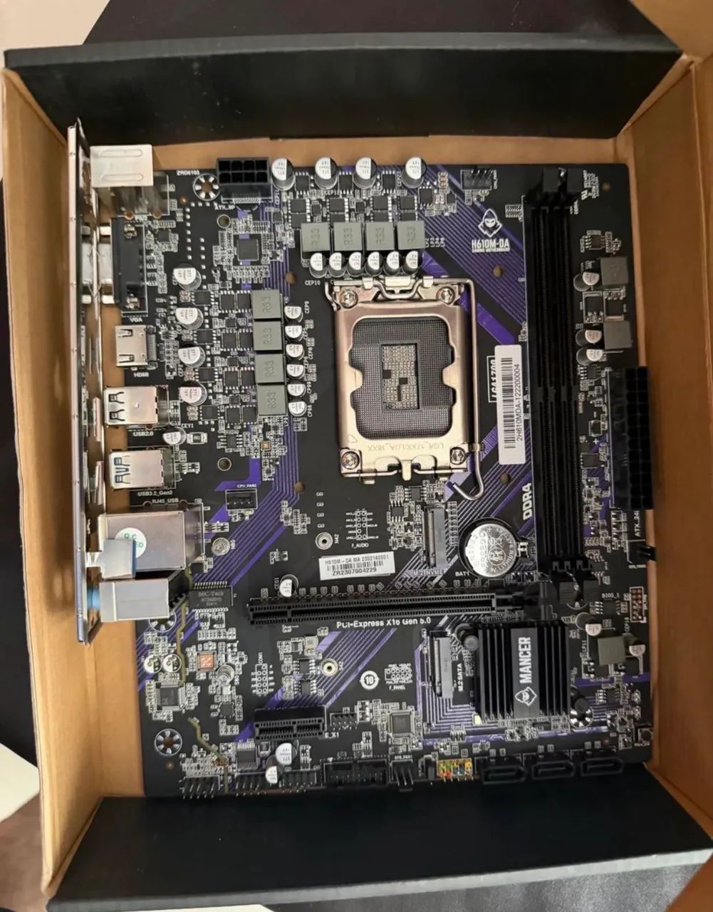 Placa mãe Mancer h610m nova na caixa