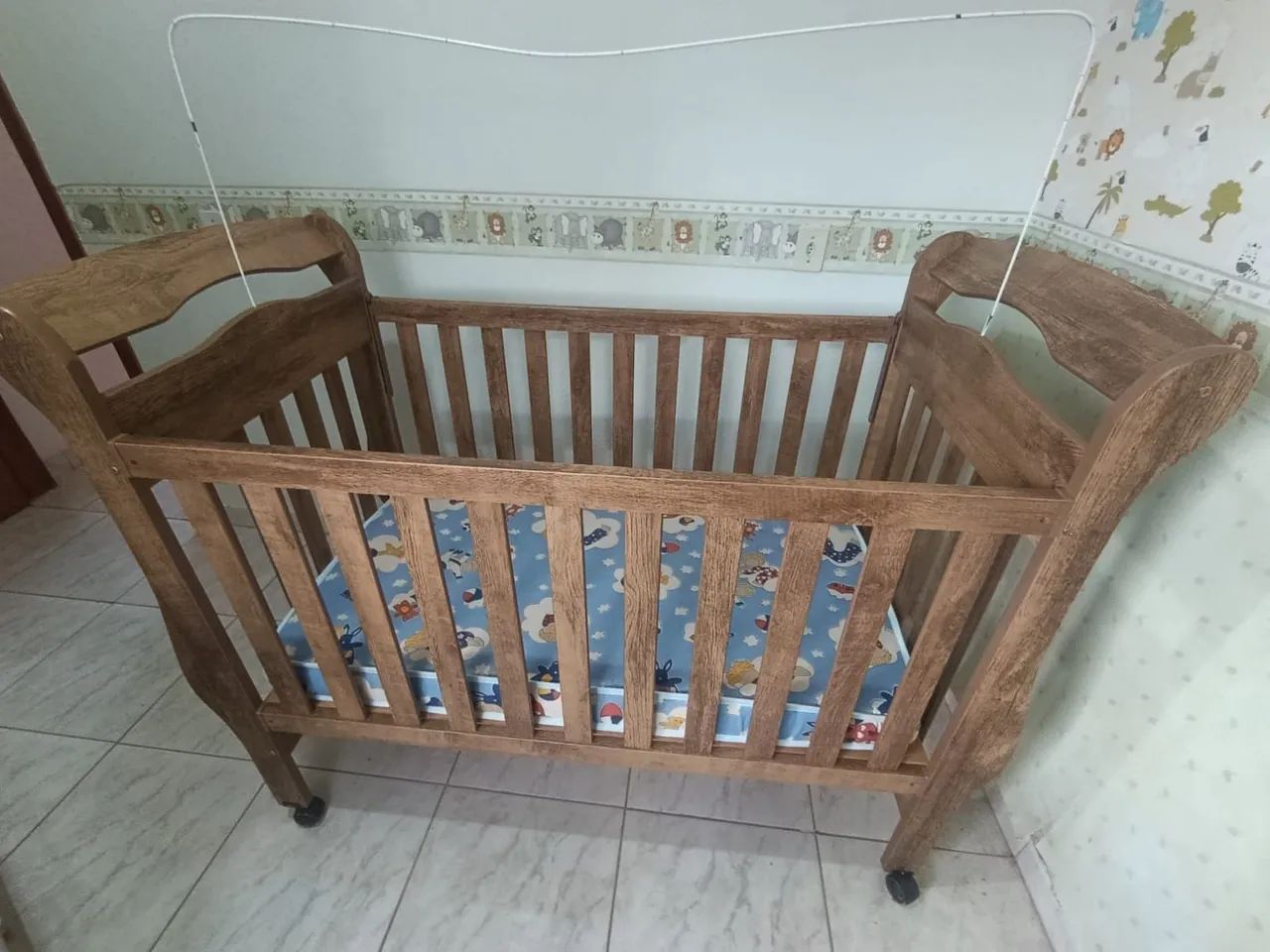 Berço estilo americano com colchão Ortobom  - Foto 2