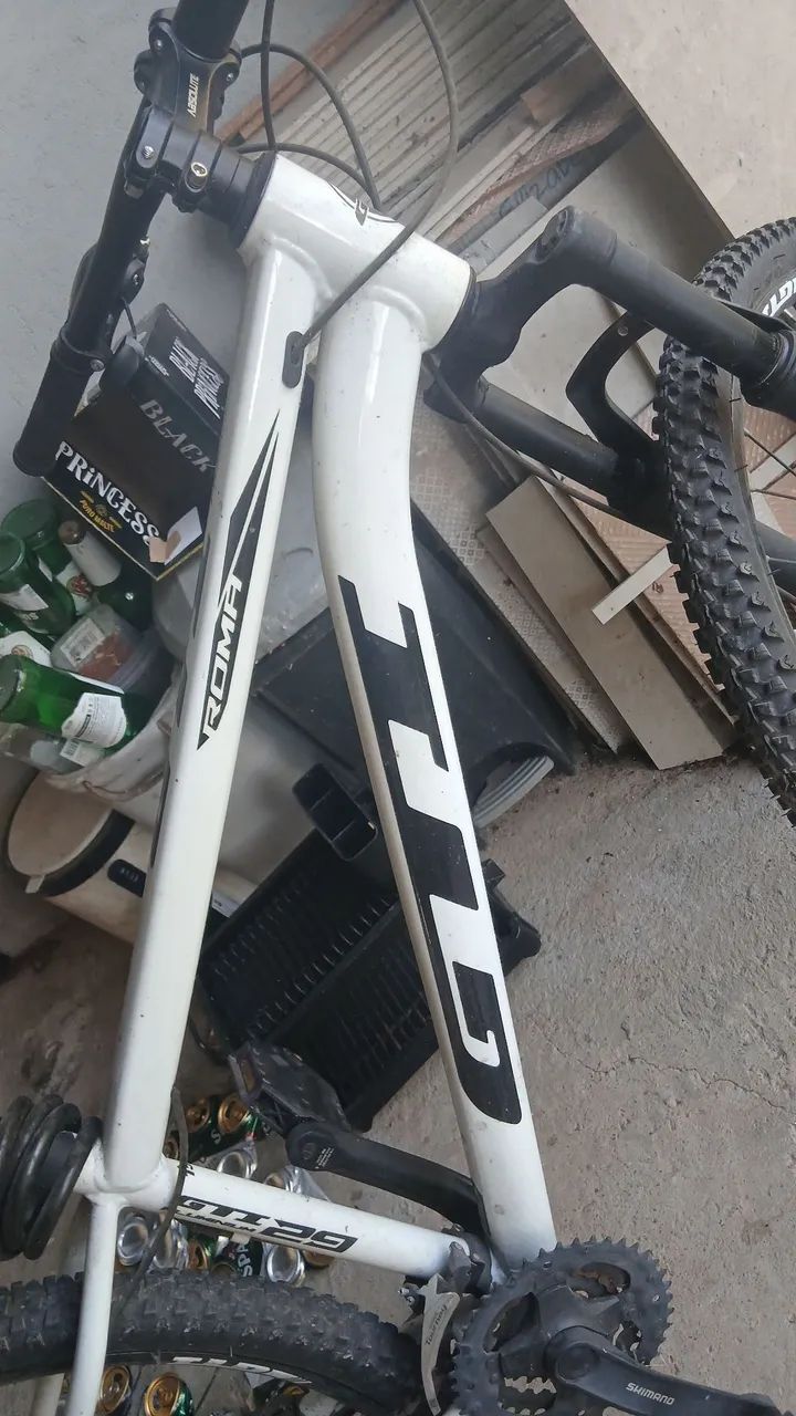 Bicicleta GTI branca aro 29 praticamente nova - Foto 2