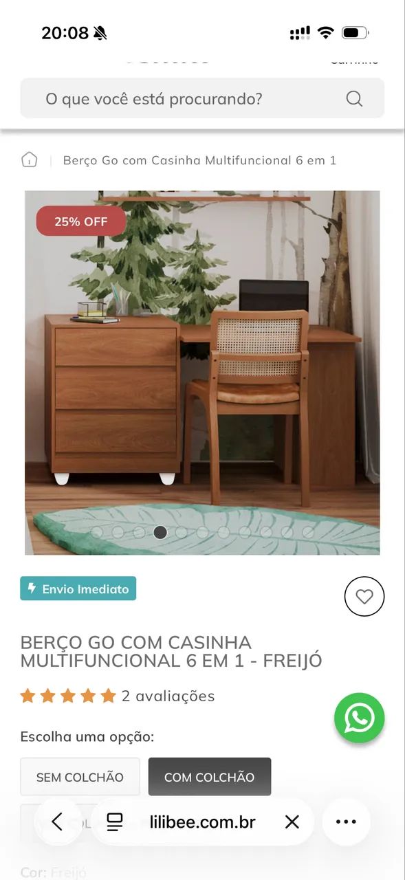 Ber ço Multifuncional GO Lilibee - Foto 2