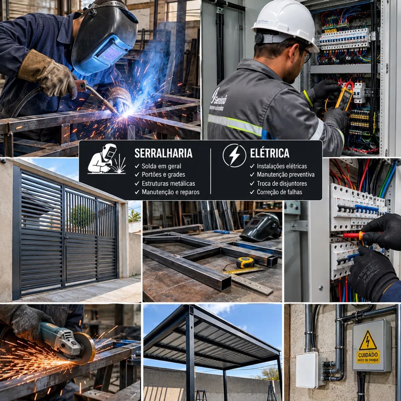 Manutenção elétrica E serralharia 