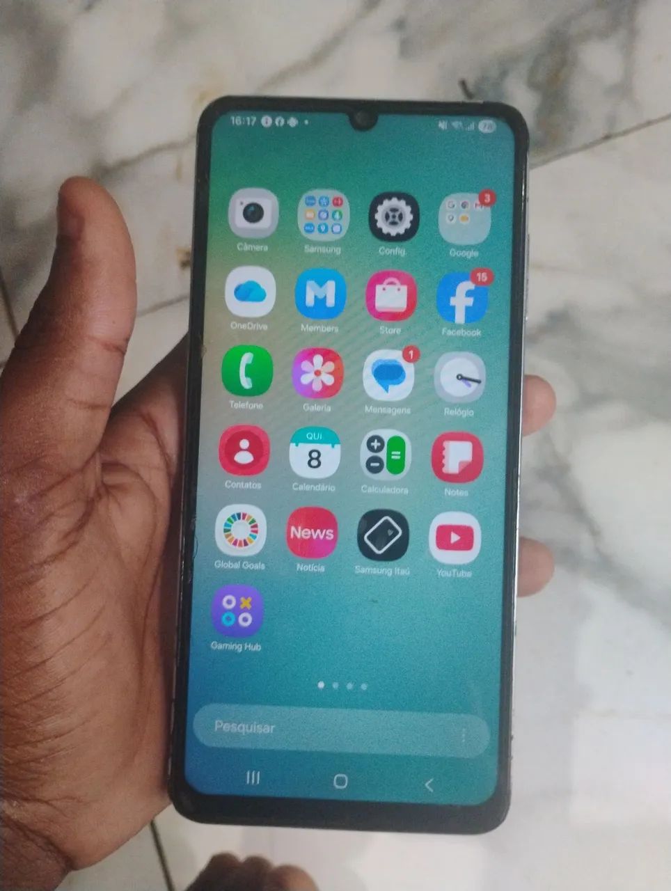Celular Galaxy A6 manda mensagem lá * - Foto 2