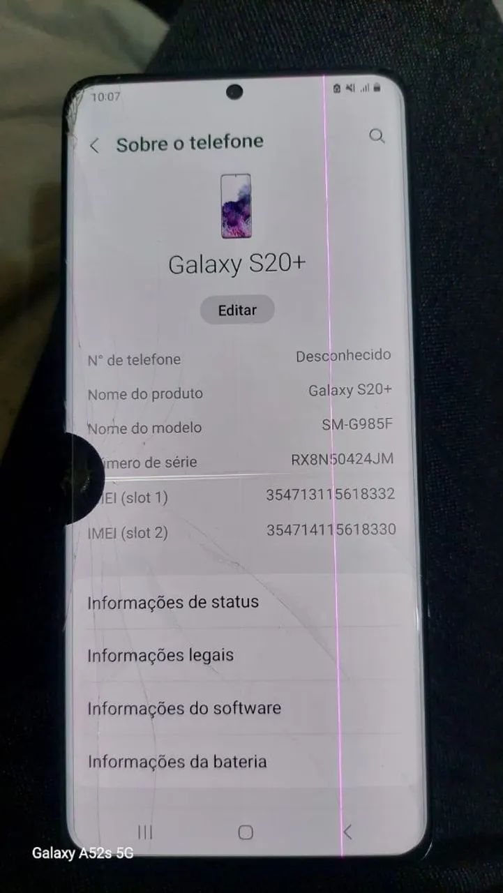 S20plus  valor 400 128gigas e 8ram. - Foto 3