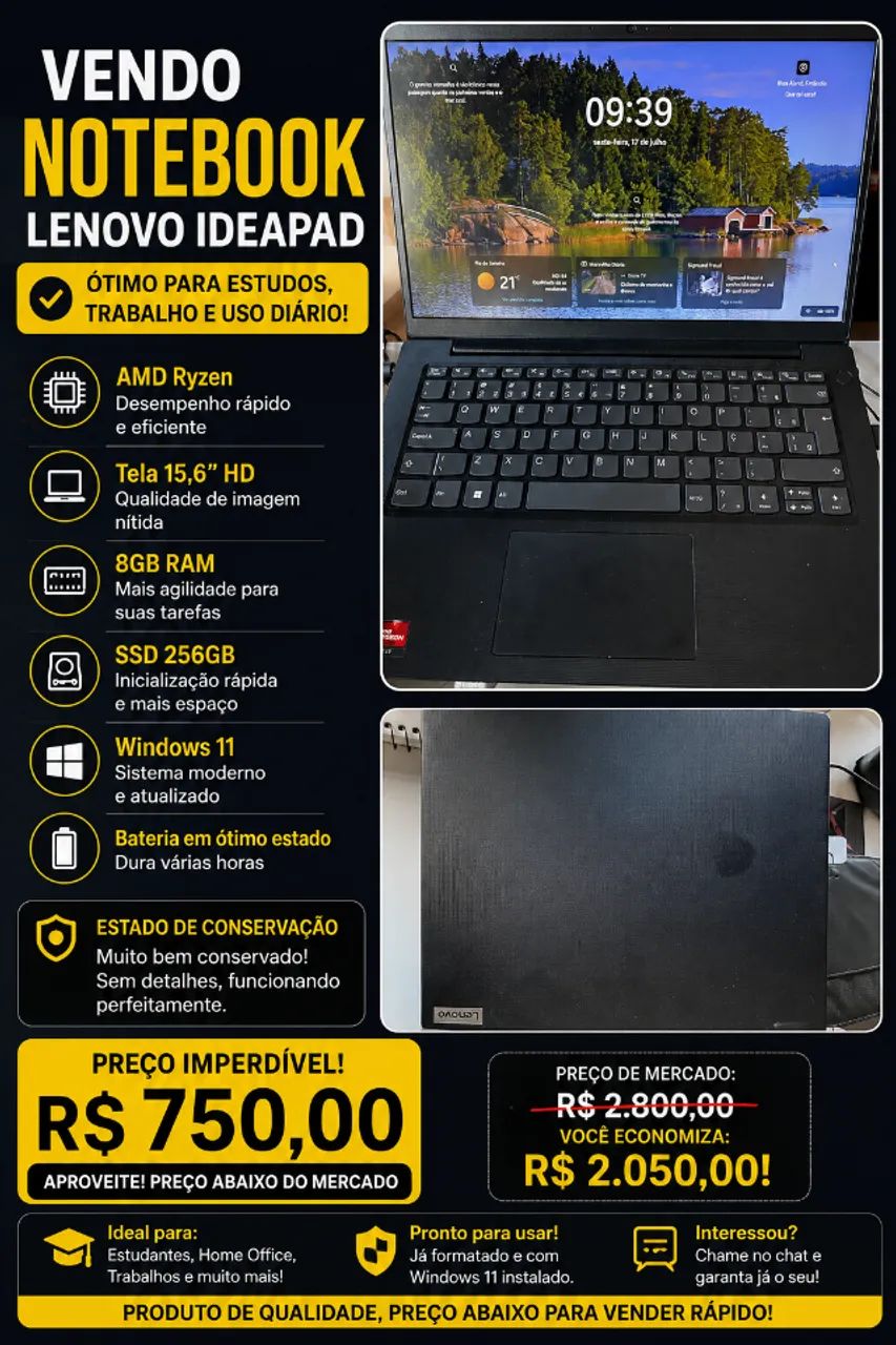 Notebook Lenovo 