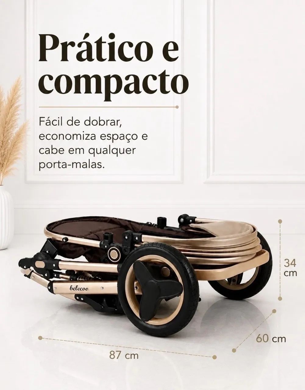 Carrinho de bebê importado - ótimo estado  - Foto 4