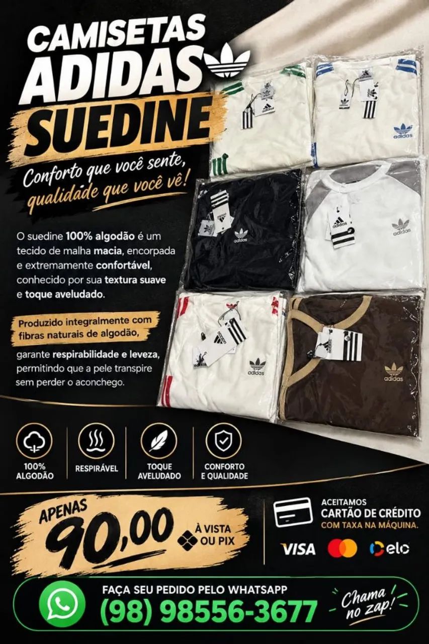 Camisas Adidas Suedine
