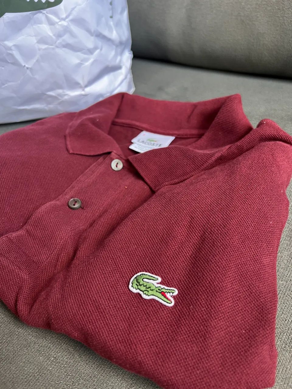 Camisa Lacoste Vinho - Foto 2