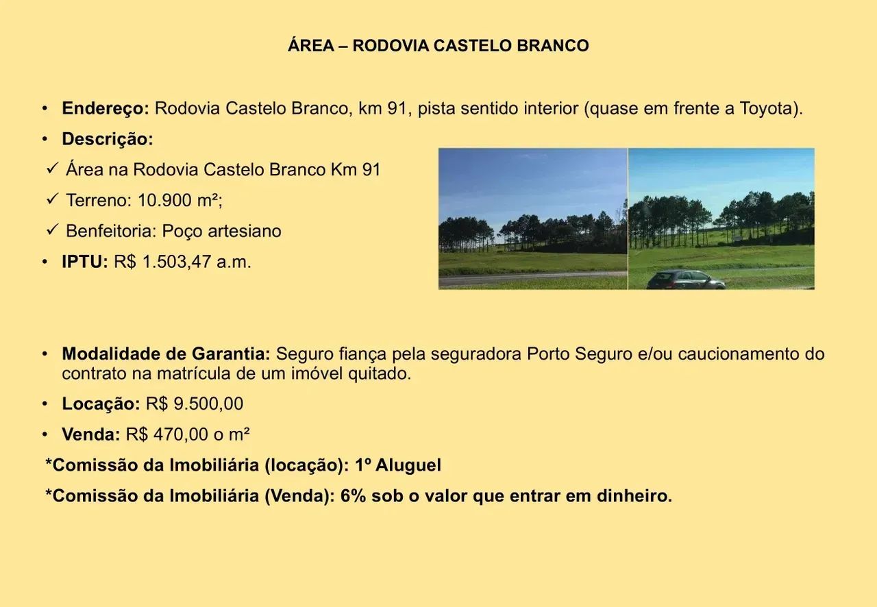 TERRENO RODOVIA CASTELO BRANCO - Foto 5