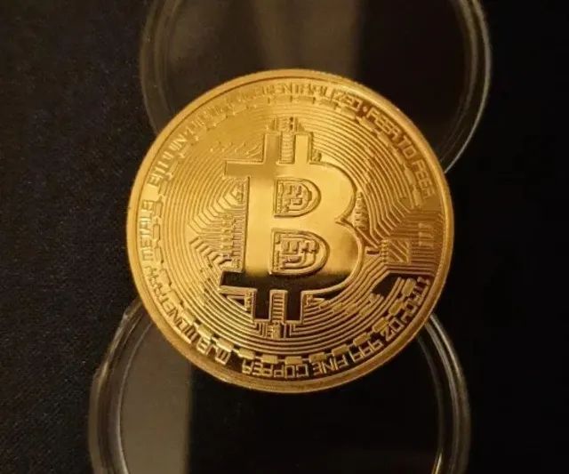 Moedas Físicas Criptomoedas Para Colecionador Diversas Ouro - Foto 4