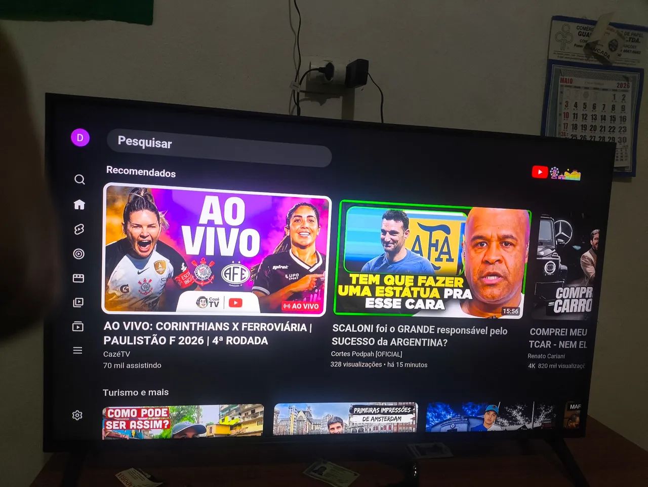 Smart TV 4K LG UHD 43" modelo 43UA7500PSA. - Foto 3