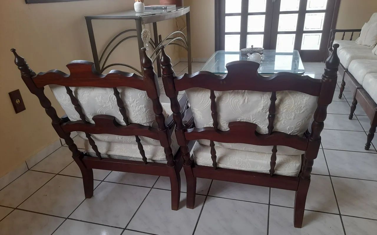 Conjunto de sofá colônial - Foto 4