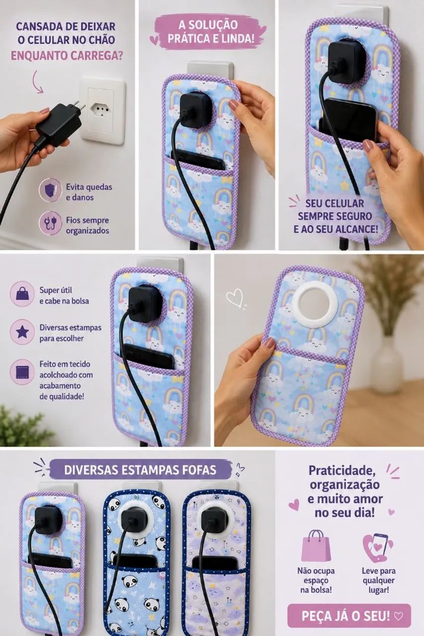 Porta carregador de celular