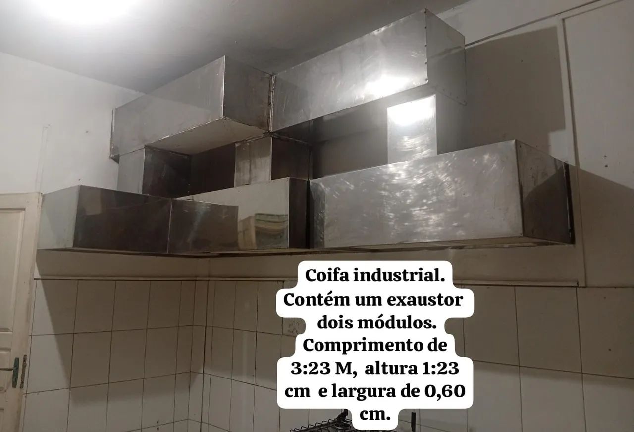 Coifa de inox industrial 