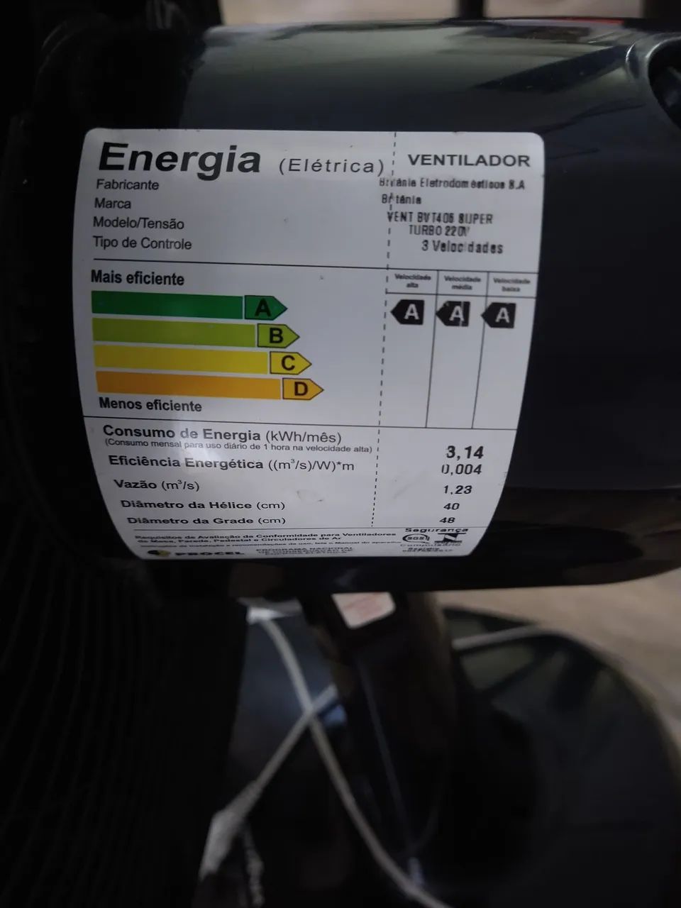 Ventilador  Turbo BVT40cm  - Foto 5