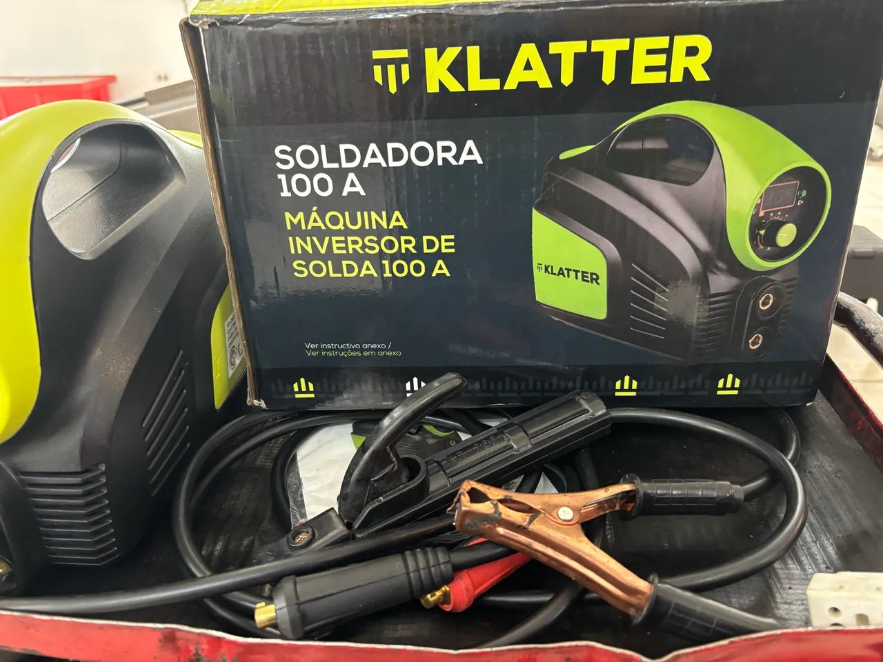Máquina de solda elétrica portátil 100 A - Foto 2