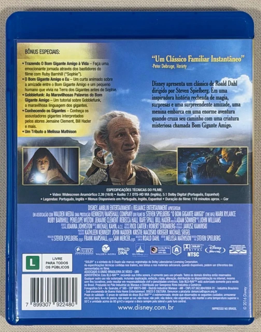 Blu-ray O Bom Gigante Amigo (original) - Foto 2