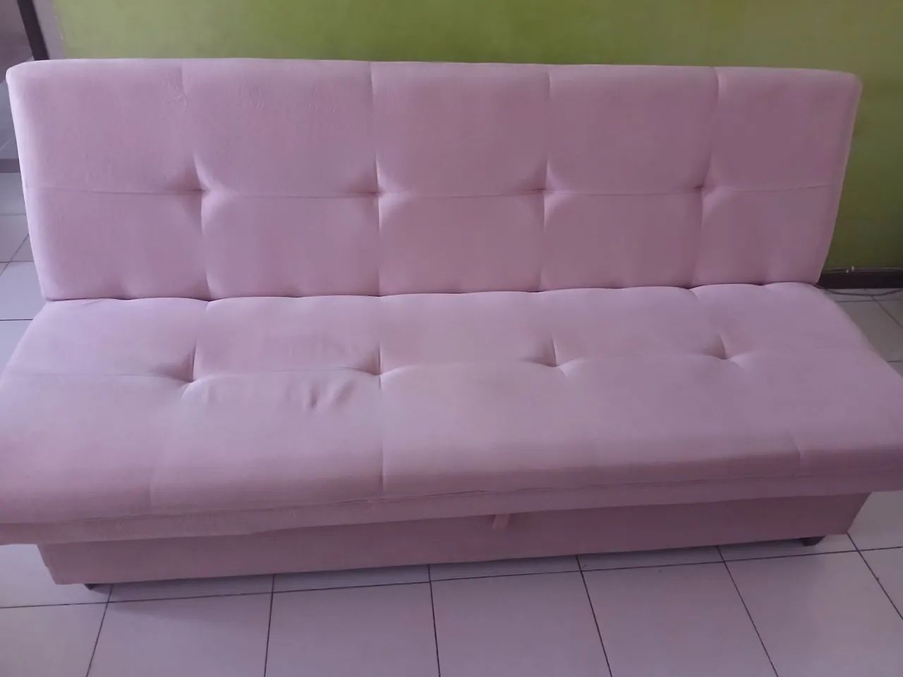 SOFÁ CAMA 3 LUGARES ROSA  - Foto 5