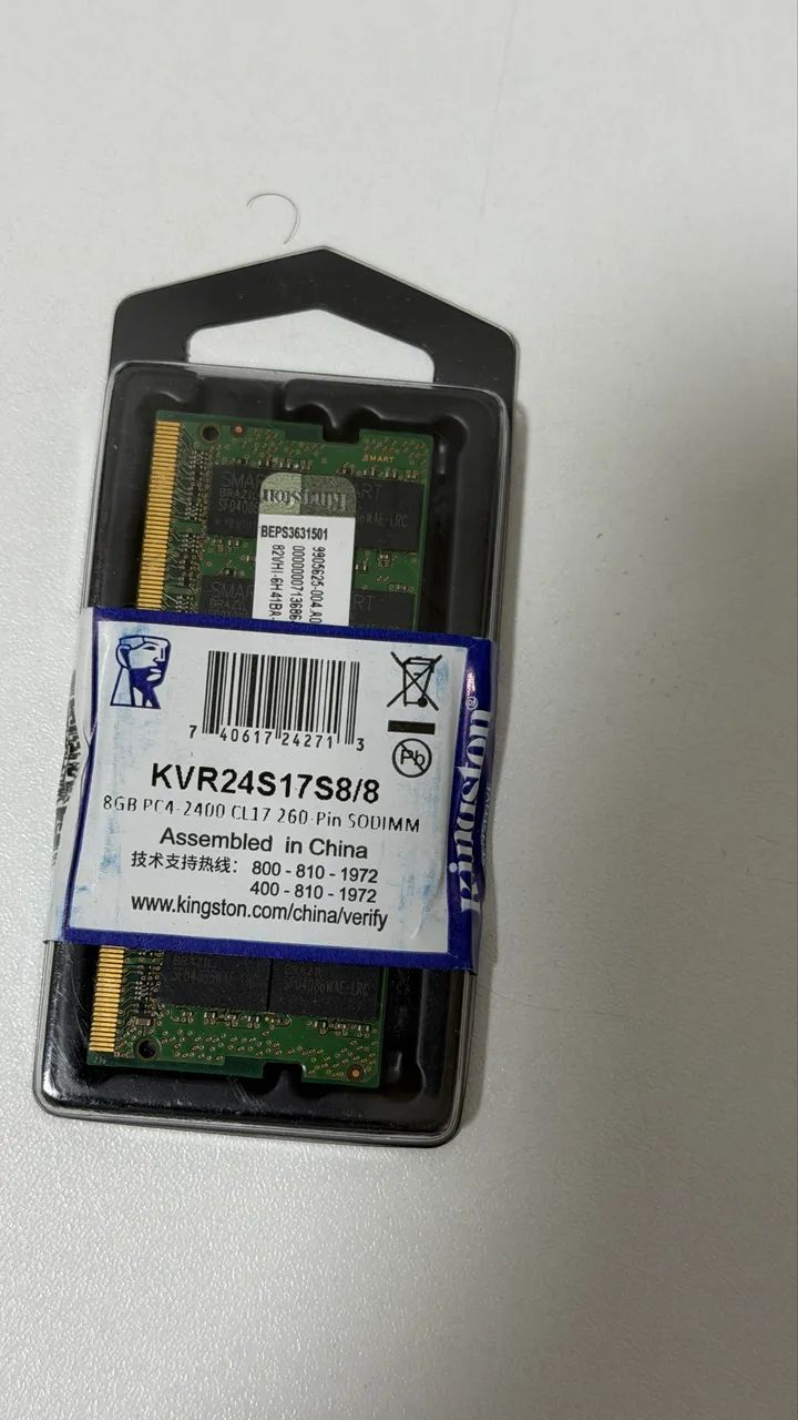 Memória RAM 8GB DDR4 - NOTEBOOK