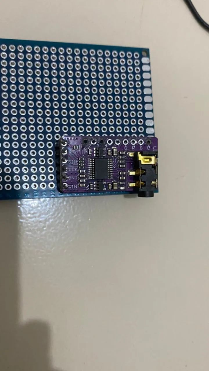 Módulo Decodificador de Áudio DAC I2S PCM5102 (Saída P2) - ESP32/Raspberry