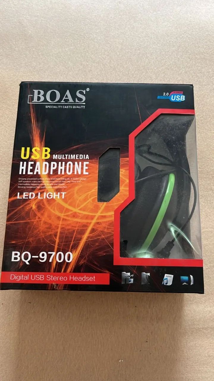 Fone de Ouvido Headset USB Boas - BQ-9700