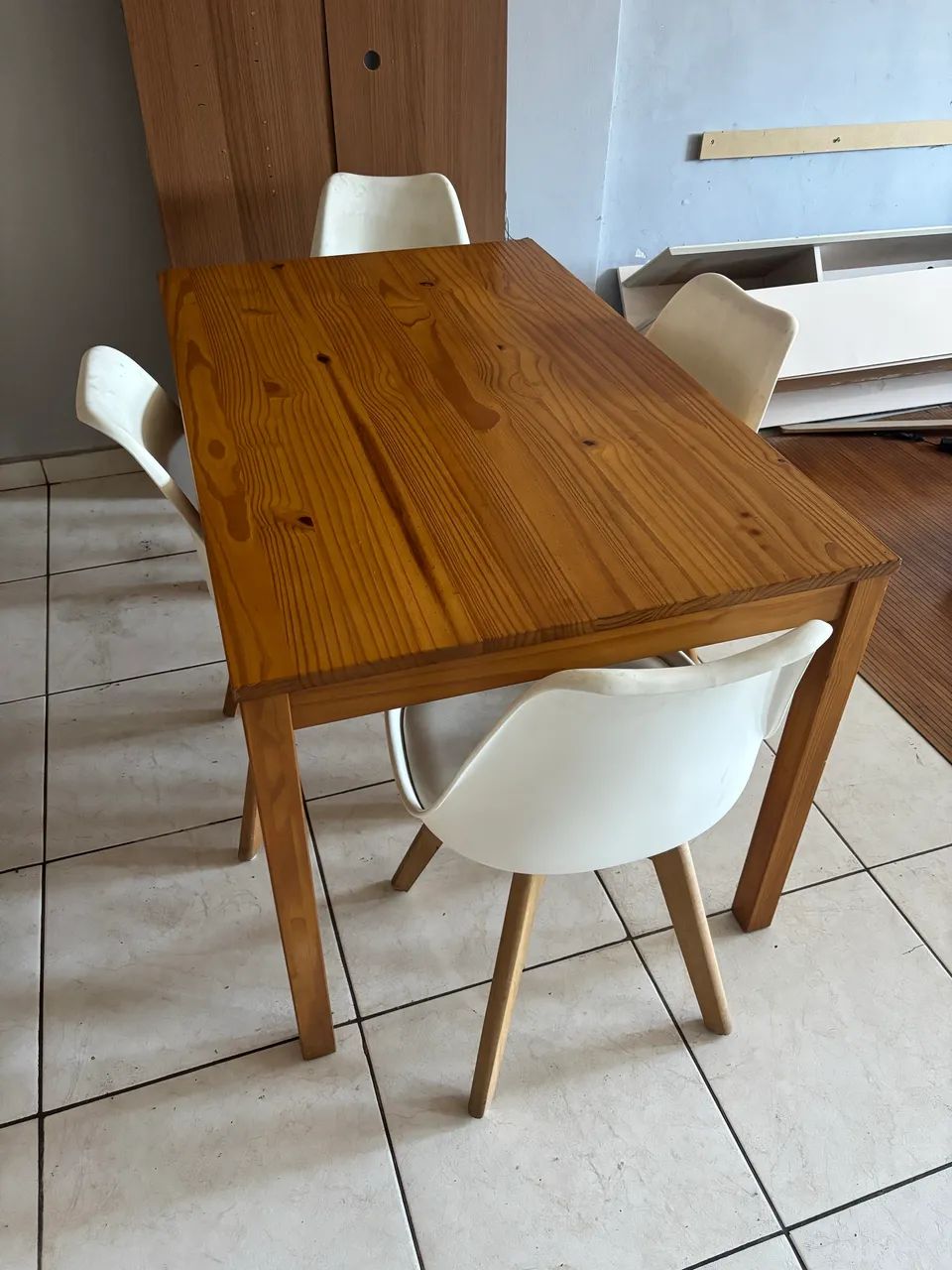 Mesa madeira com cadeiras 65060623238273120