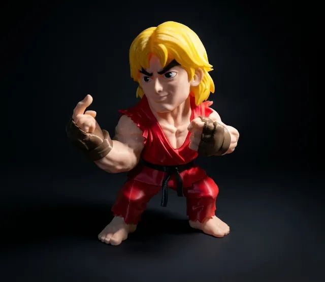 Action Figure Ken Masters Feito em Impressão 3D