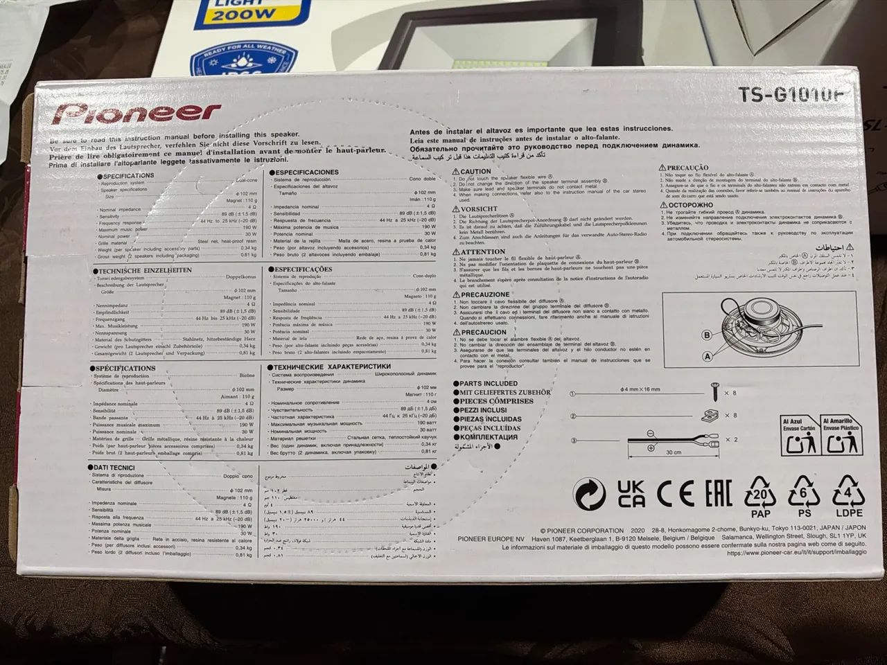 Par Autofalante Pioneer Ts-g1010f 4polegadas 190w - Foto 2