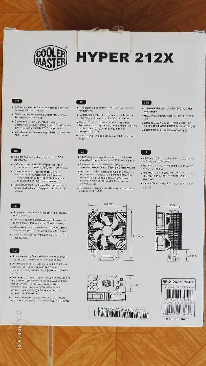 Cooler CPU Cooler Master Hyper 212X - Foto 4