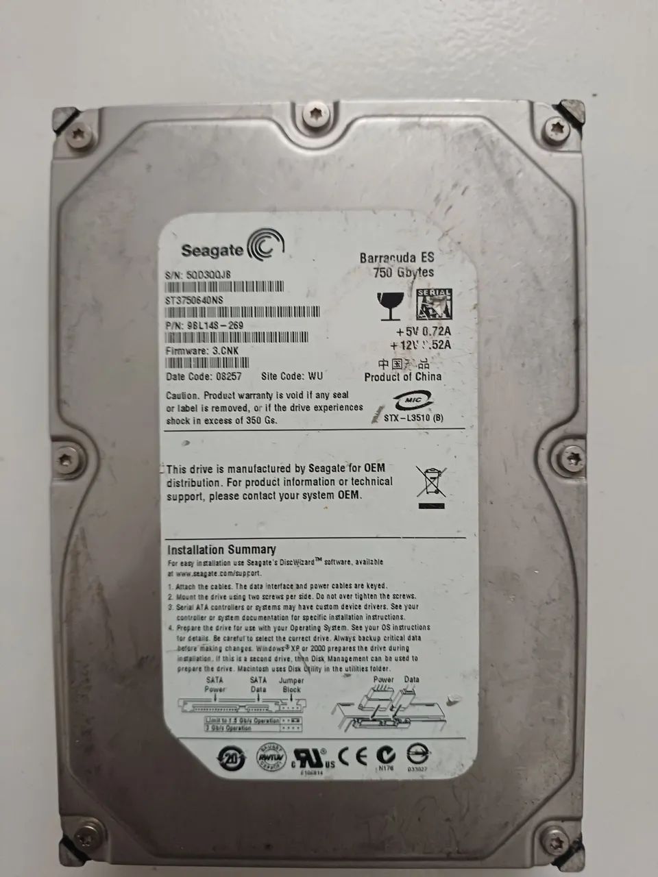 Hd seagate 750GB  Barracuda dvr cftv cpu - Foto 4