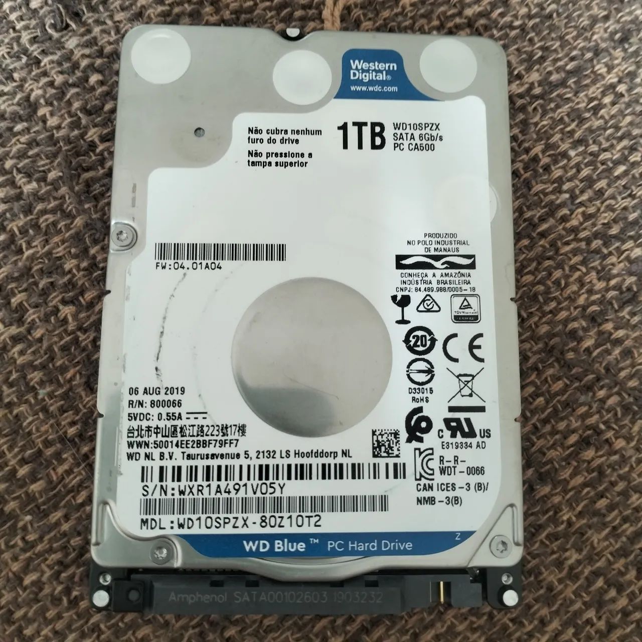 Disco rigido 1TB para notebook 