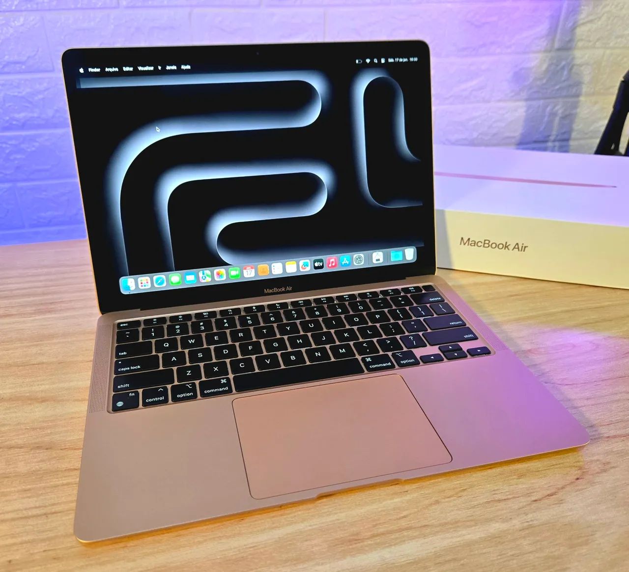 Macbook Air M1, Bateria 97%, Rosé, em ótimo estado - Foto 2