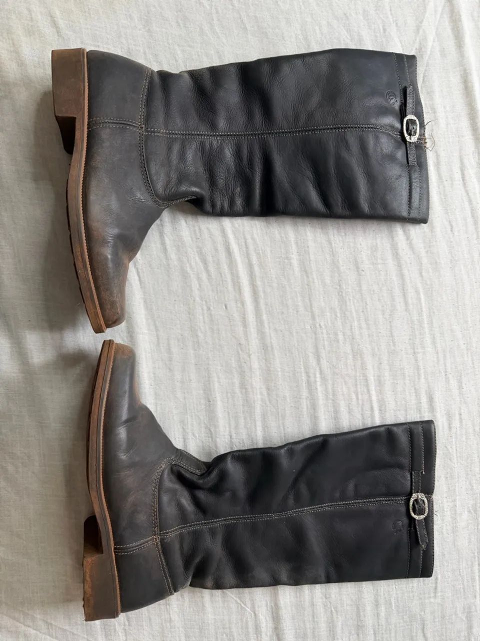 bota montaria couro preta