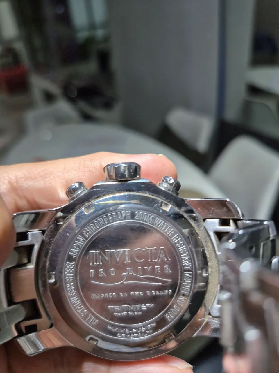 Relógio Invicta Pro Diver Cronógrafo caixa de aço, original (Preço de Desapego) - Foto 5