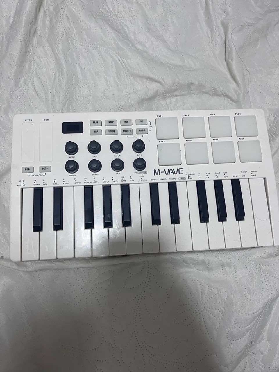 Teclado controlador midi m-vave 