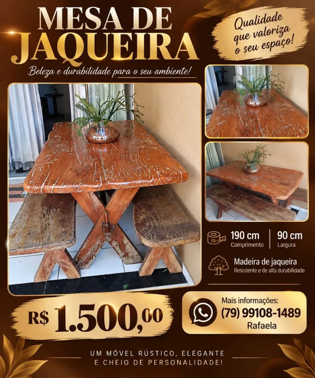 Mesa de madeira 