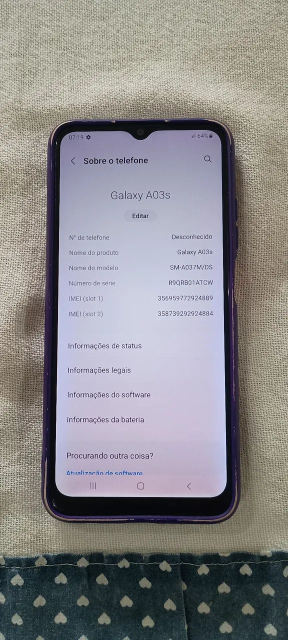 Celular Samsung Galaxy a03s 64GB  - Foto 3