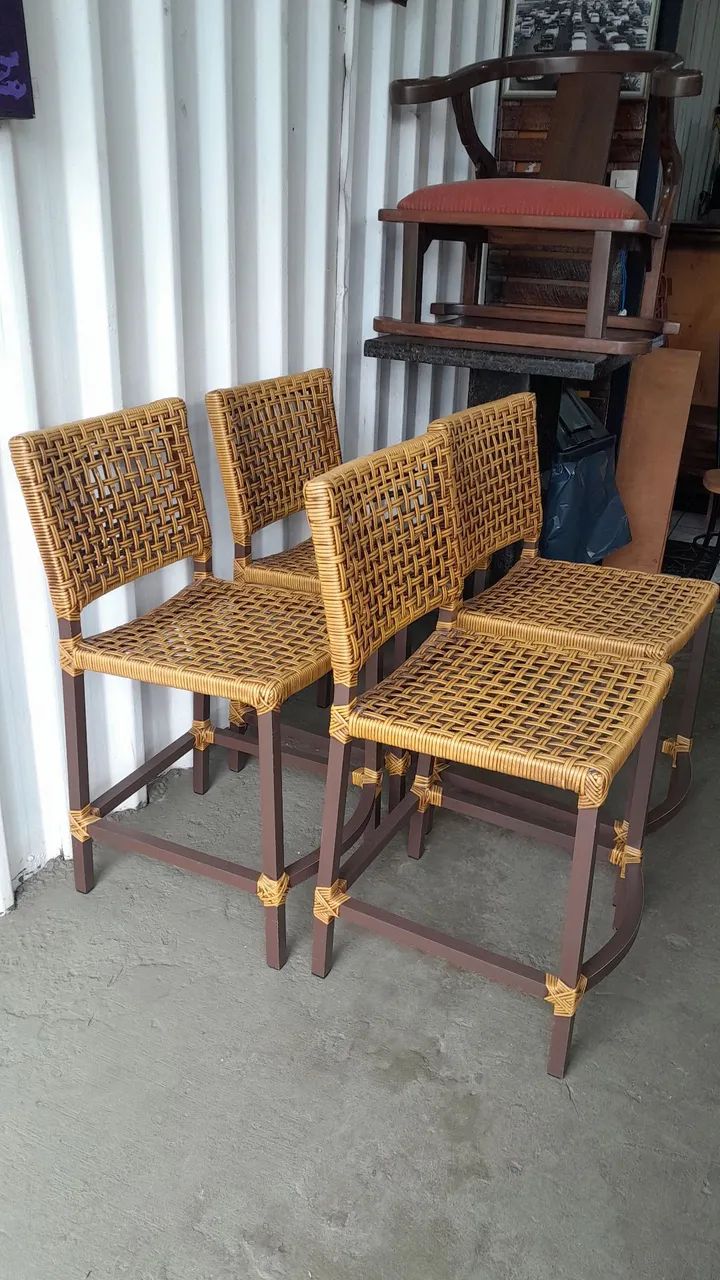 Banqueta Baixa Marca Villa Rattan R$200,00 CADA - Foto 2