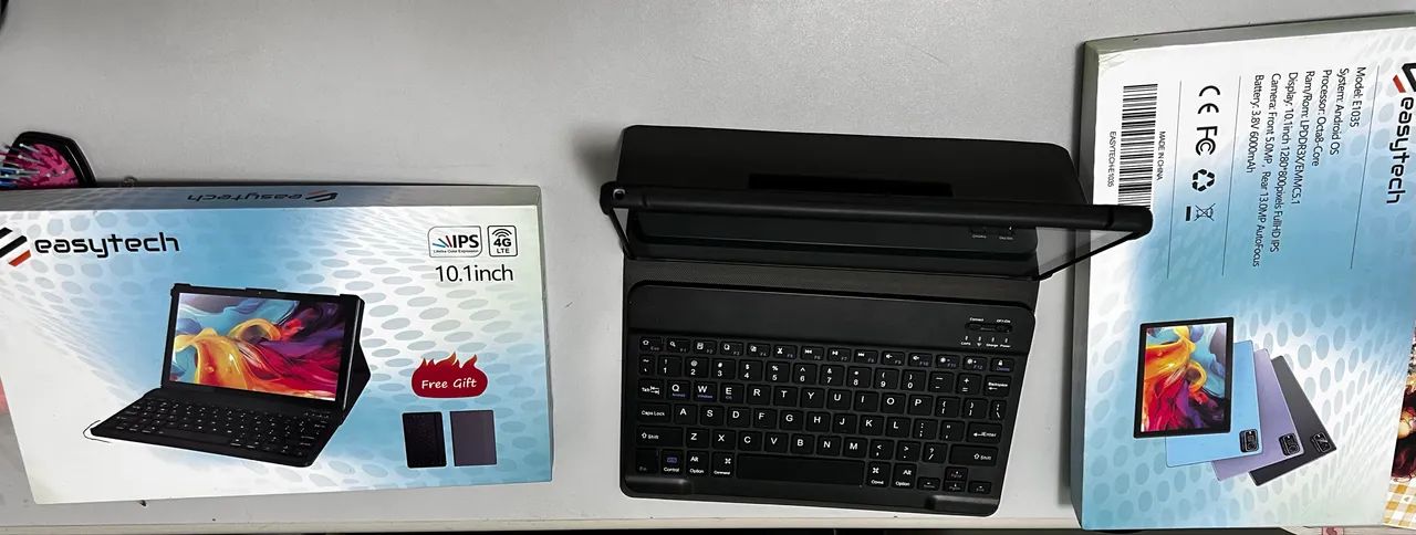 Tablet Easytech 10 polegadas + Teclado Bluetooth + Capa magnética  - Foto 3