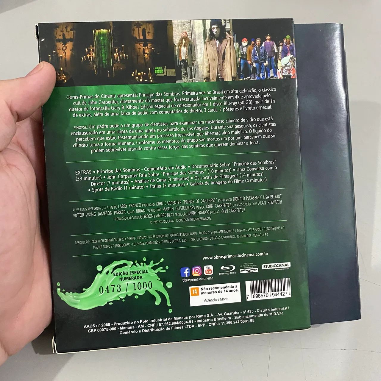 Blu-Ray Príncipe das Sombras - Luva, Card, 2 Pôster / John Carpenter  - Foto 5