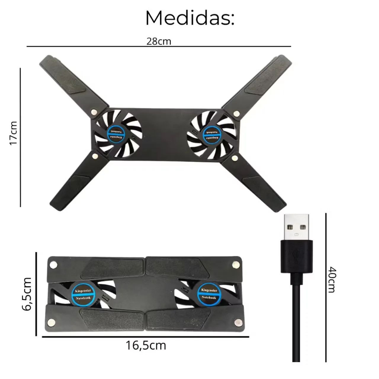 Base notebook Cooler usb - Foto 2