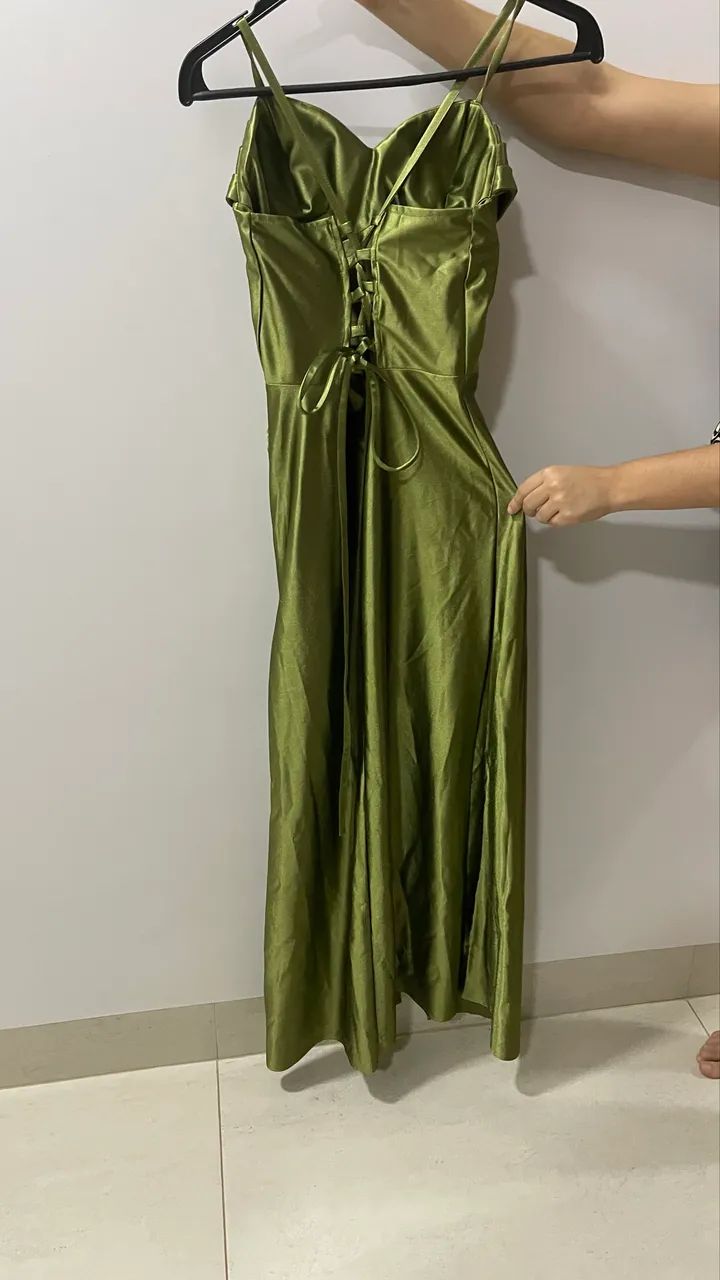 Vestido verde de festa  - Foto 4