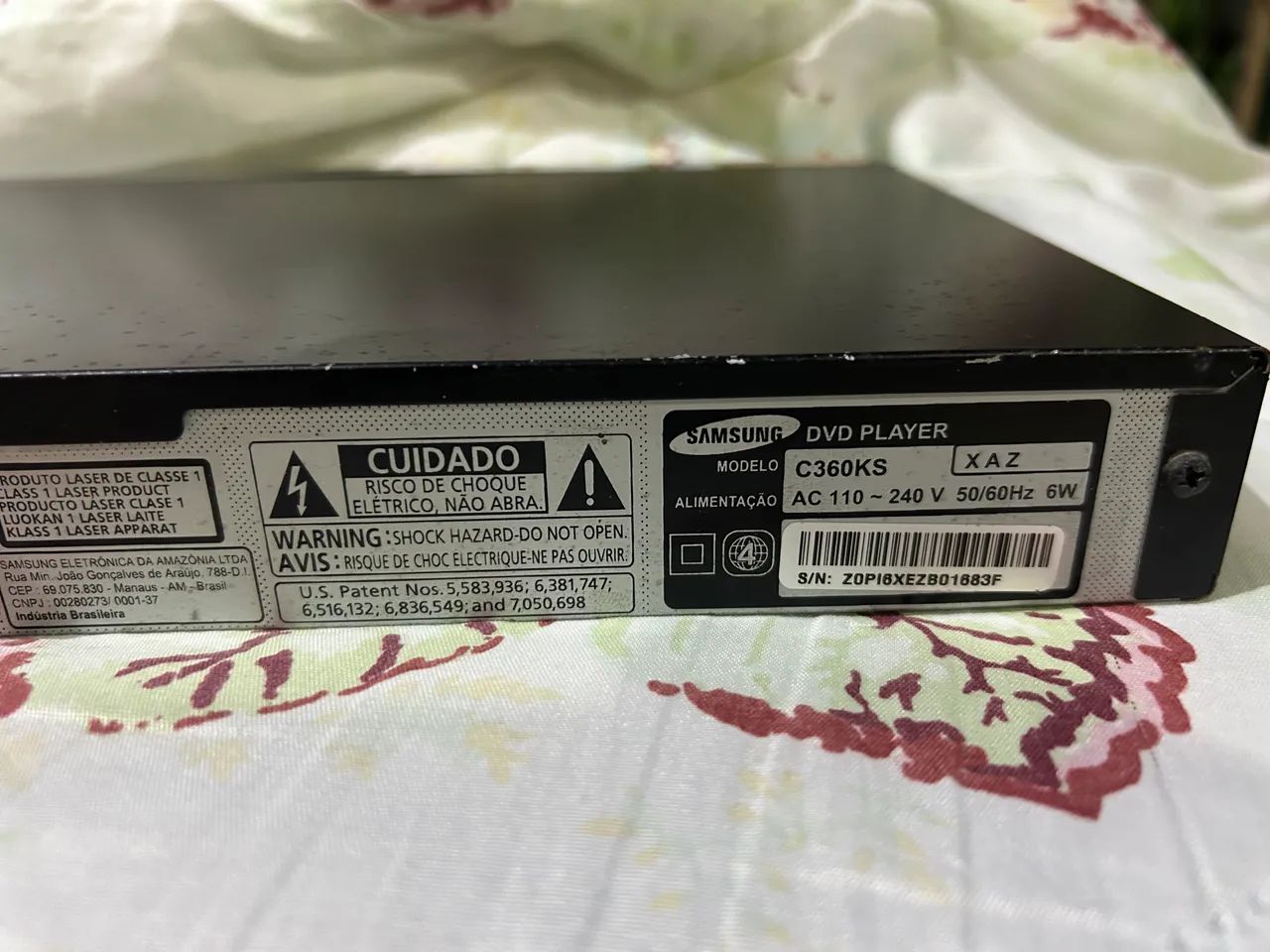 DVD Player Samsung C360KS com Controle Original - Foto 6