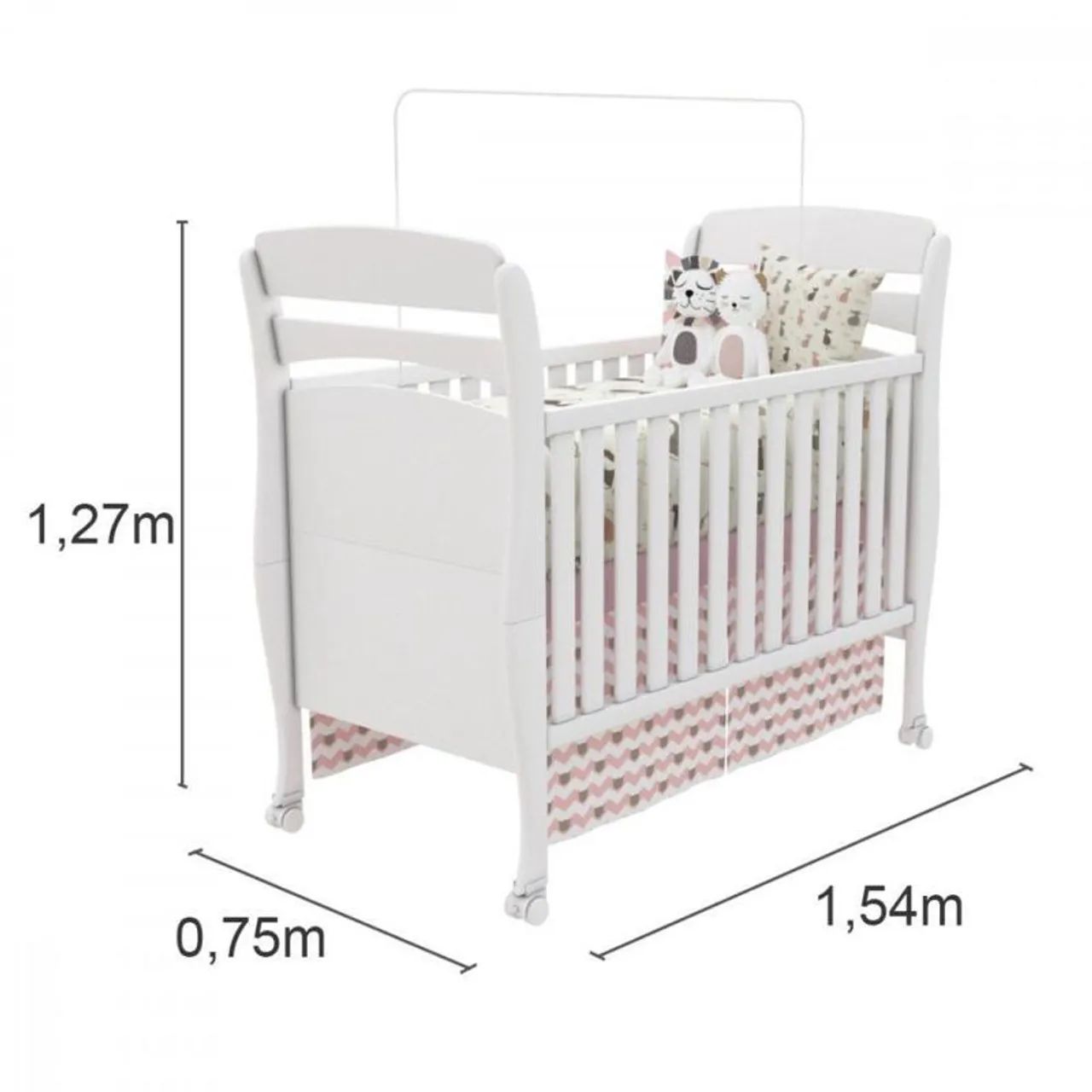 Berço Mini Cama GF Crystal Tcil