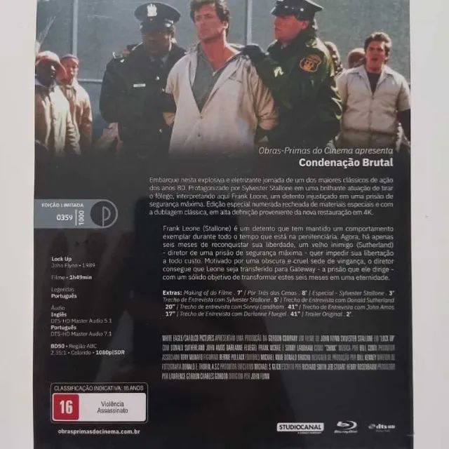 Blu-ray Condenação Brutal Lacrado - Foto 3