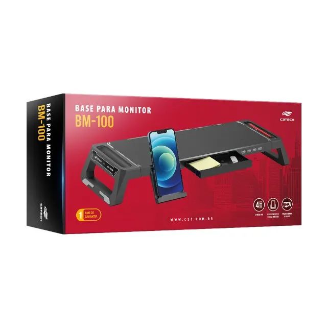 Suporte Base Para Monitor C3tech Bm-100bk - Foto 5
